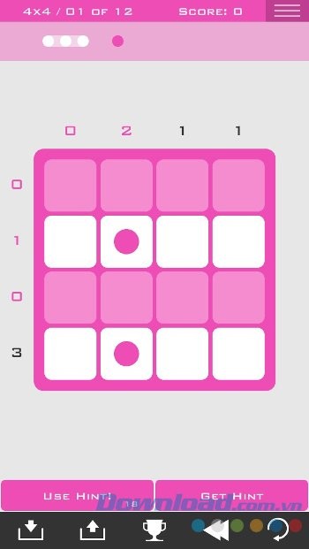 Tìm số chấm theo yêu cầu