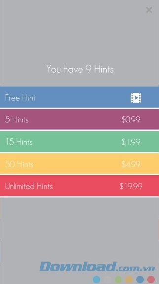 Mua gói IAP mất phí