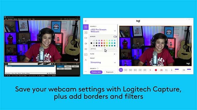 Bạn có thể ghi lại hình ảnh từ hai webcam, cửa sổ PC hoặc cửa sổ ứng dụng
