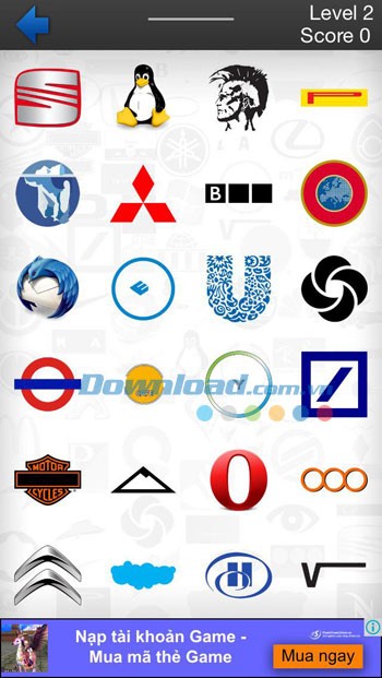 Game đoán tên logo