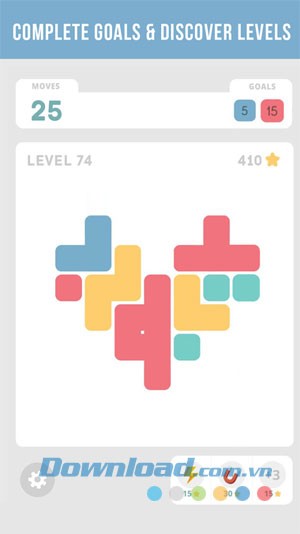 LOLO: Puzzle Game cho Android có đa mục tiêu