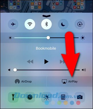Chọn Airplay để tiếp tục quá trình thiết lập