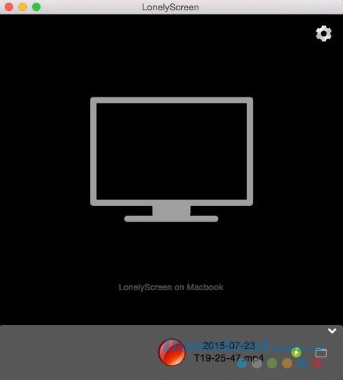 Hình ảnh phần mềm LonelyScreen trên máy tính Mac