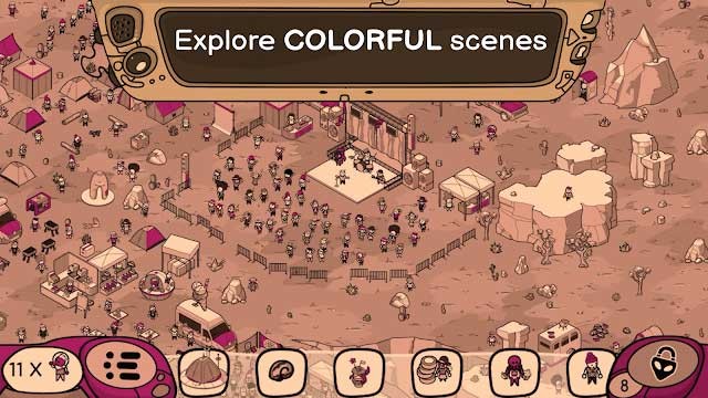 Khám phá các khung cảnh đầy màu sắc, chi tiết