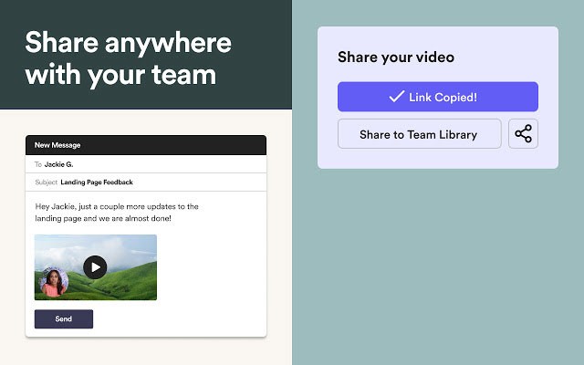 Loom hỗ trợ chia sẻ video với âm thanh, hình ảnh và nhiều loại nội dung khác