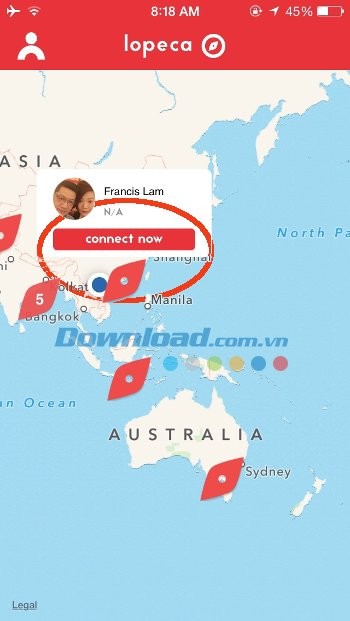 Kết nối với người dùng tại địa điểm