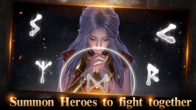 Triệu hồi các anh hùng để chiến đấu cùng nhau trong game Lords Glory