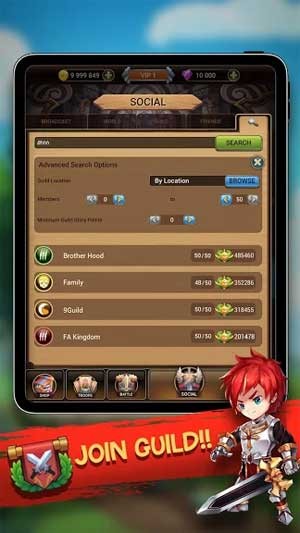 Gia nhập một bang hội hoặc tự thành lập một Guild