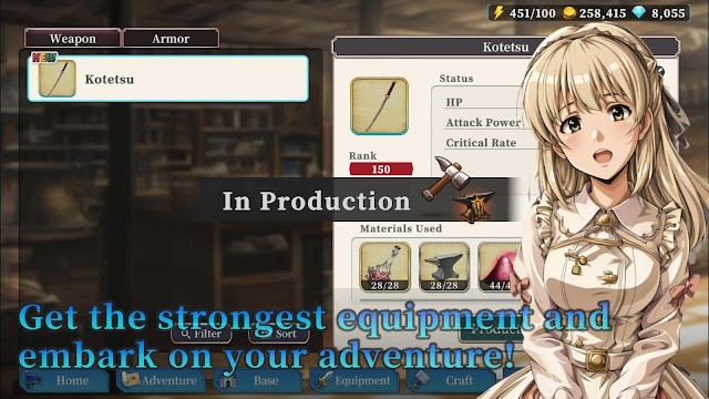 Nhận những trang thiết bị mạnh nhất và tham gia cuộc phiêu lưu