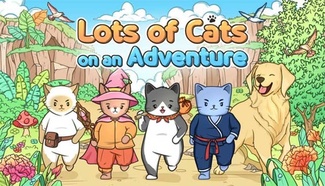 Lots of Cats on an Adventure là game tìm mèo ẩn có đồ họa cute