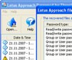 Lotus Approach Password Recovery - Khôi phục mật khẩu Lotus Approach
