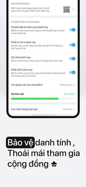 Bảo vệ danh tính khi tham gia cộng đồng