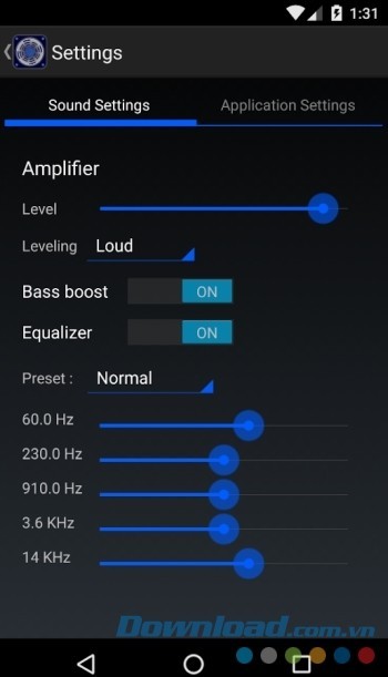 Điều chỉnh âm lượng thủ công