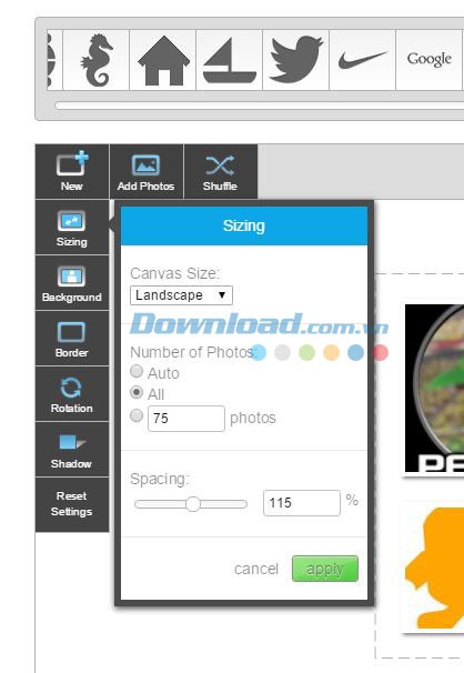 Các lựa chọn tùy chỉnh