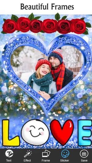 Khung ảnh tình yêu lãng mạn