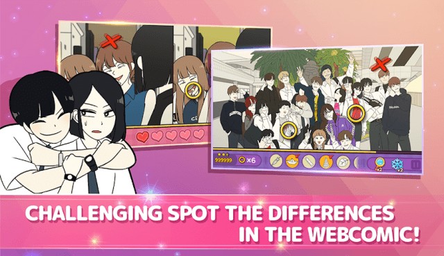Thách thức tìm điểm khác biệt dựa theo wwebtoon nổi tiếng