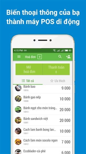 Quản lý cửa hàng trên điện thoại