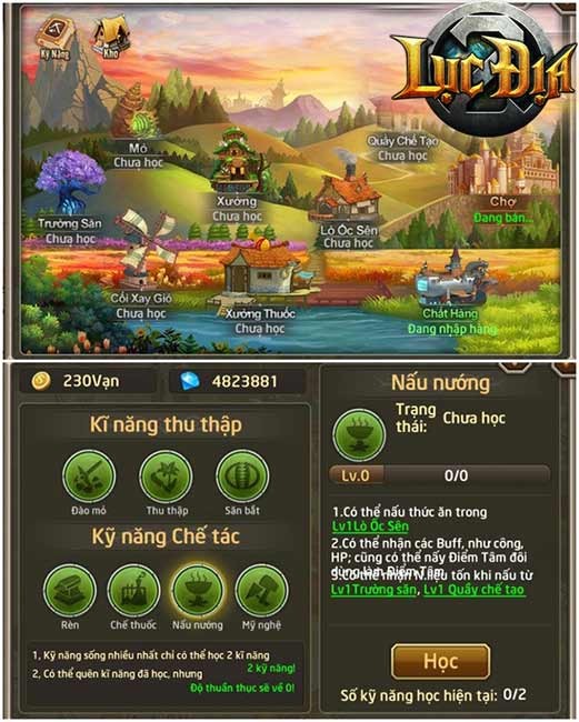 Hệ thống tính năng của nhân vật trong Lục Địa 2