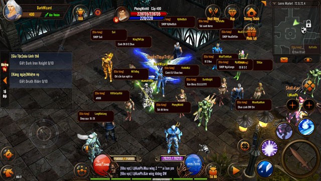 Giao diện chơi game Lục địa Loren ADNX
