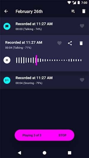 Ứng dụng có chế độ ghi lại âm thanh bạn phát ra khi đang ngủ