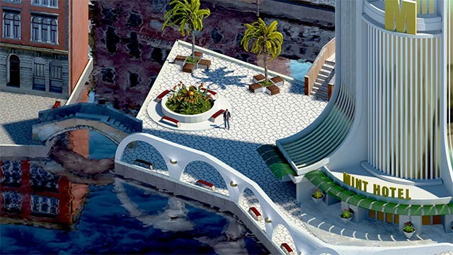 Khám phá cảnh đẹp như tranh của hòn đảo Arithia 3D trong Luckless Seven game