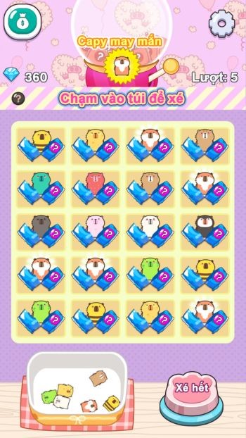 Cơ chế xé túi được mô phỏng sống động