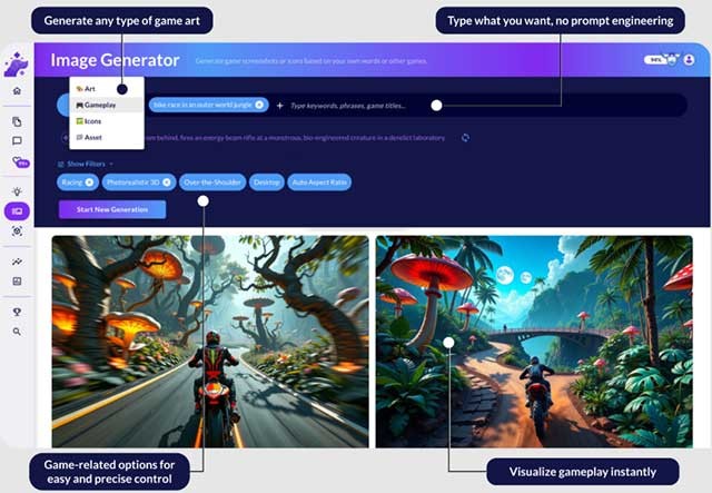 Thổi hồn vào thế giới trò chơi của bạn với Image Generator