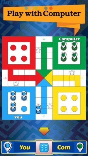 Ludo King là trò chơi dạng board game, 2-4 người cùng chơi trên một bàn cờ