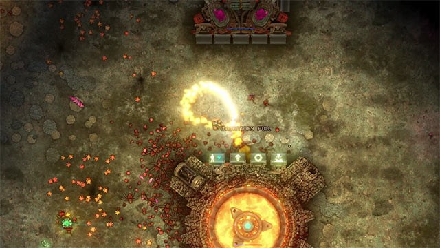 Súng phun lửa là lựa chọn hàng đầu để tiêu diệt rùa - kẻ thù mới trong Lumen Craft