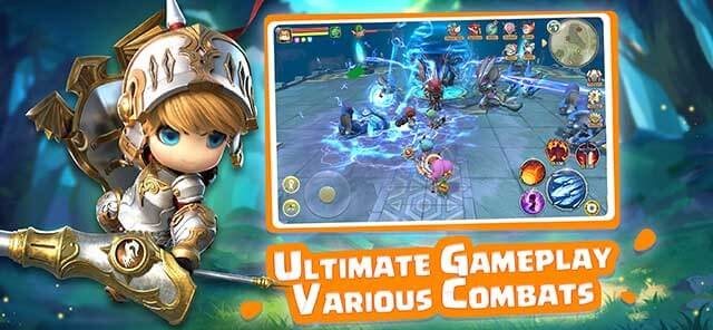 Tham gia các trận đánh lớn và màn đấu PvP chiến thuật hấp dẫn