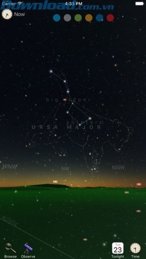 Xem bản đồ bầu trời