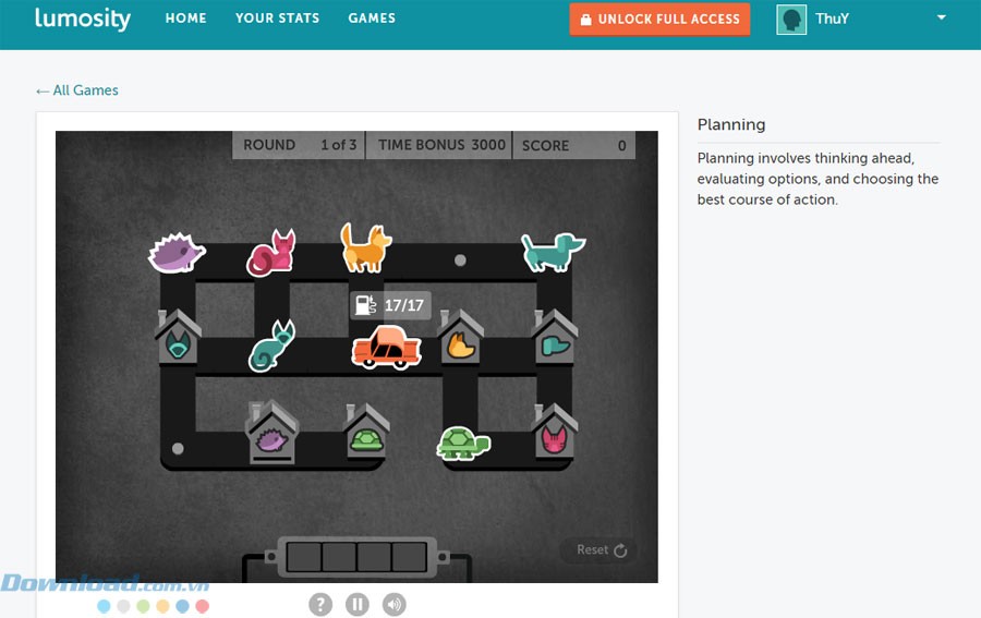 Game sẽ bắt bạn phải tính toán nước đi
