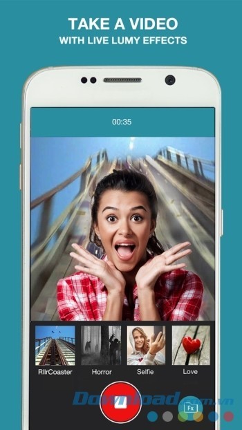 Làm video áp dụng hiệu ứng theo thời gian thực