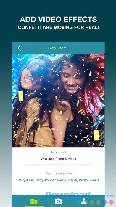 Thêm hiệu ứng vào video và ảnh