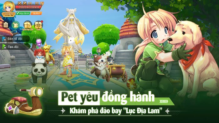 Pet yêu đồng hành - Khám phá đảo bay