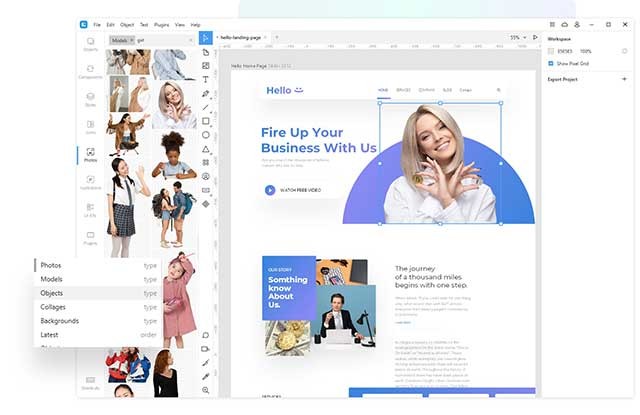 Lunacy hoạt động như một trình chỉnh sửa đồ họa chuyên nghiệp