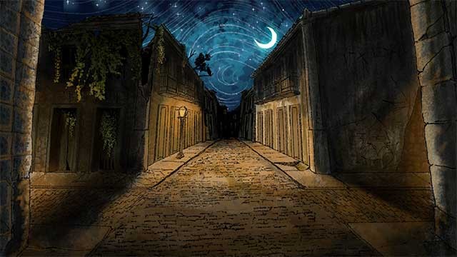 Lunar Axe là game phiêu lưu point-and-click nên nền đồ họa u ám