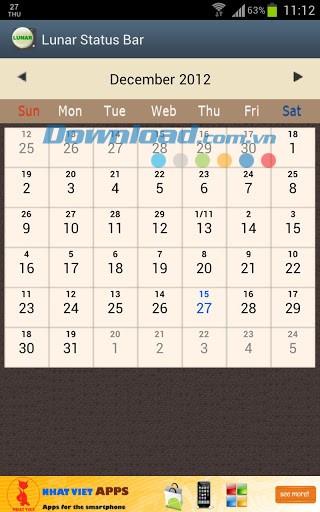 Lunar Status Bar for Android