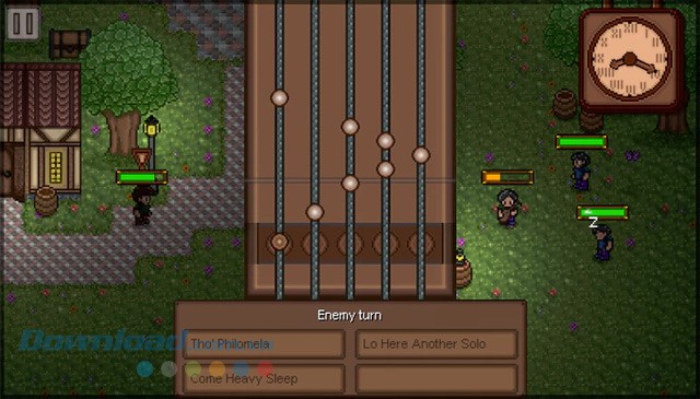 Chiến đấu bằng âm nhạc trong quá trình chơi game RPG cho máy tính Lute Hero