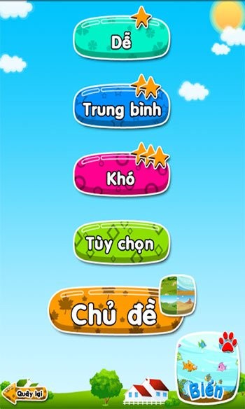 Chọn mức độ Luyện trí nhớ