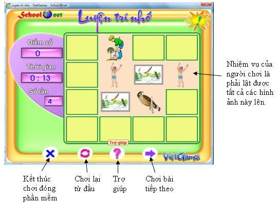 Trò chơi tìm cặp hình trùng