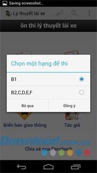 450 câu lý thuyết sát hạch ôtô