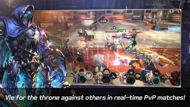 Chiến đấu giành ngôi vương với game thủ khác trong các trận chiến PvP thời gian thực