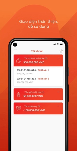 Giao diện thân thiện