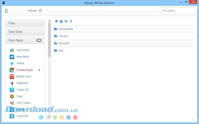 Xem danh sách ứng dụng iPhone