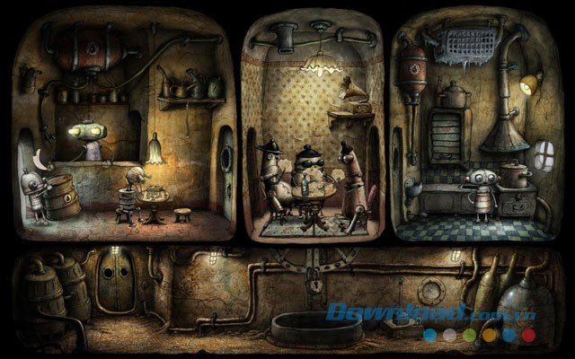 Giao diện chơi game Machinarium trên Android