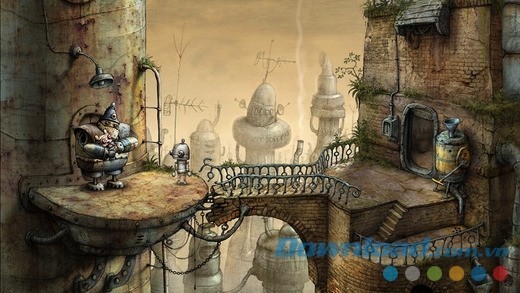 Machinarium cho iOS thiết kế đồ họa 2D đơn giản nhưng đẹp mắt