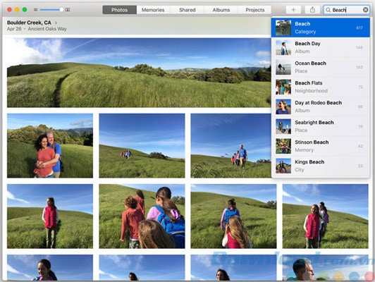 Tìm hình ảnh trong Photos