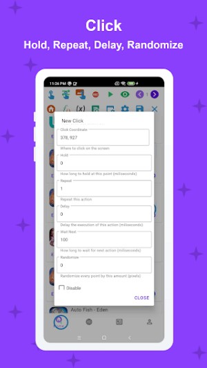 Macrorify là ứng dụng click tự động