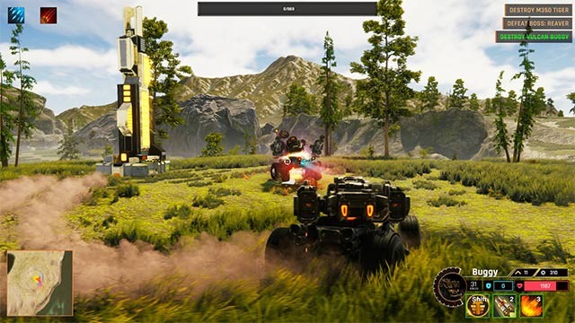 Mad Mechs là game robot đua xe bắn súng cực chất trên bản đồ luôn thay đổi